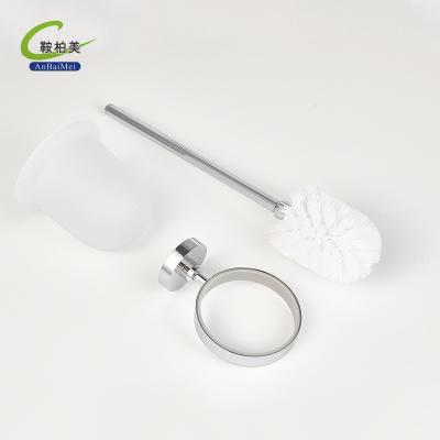 China Latest Modern Design Wall Mounted Stainless Brass Toilet Brush Yet for sale