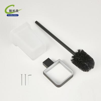 China Modern Household Cleaning Black Flat Soft Silicone Toilet Cleaning Brush For Toilet for sale