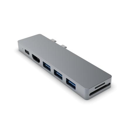 Cina USB-C Hub 7-in-2 Compatibile con Thunderbolt 3 Port USB C 4K HDMI per Mackbook MacBook Pro in vendita