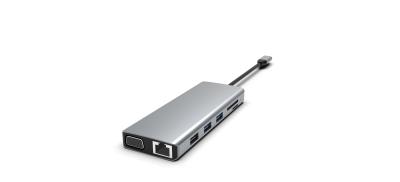 Cina USB C Hub Docking Station per MacBook Laptop USB C per doppio monitor HDMI per Windows Adaptore USB C Hub in vendita