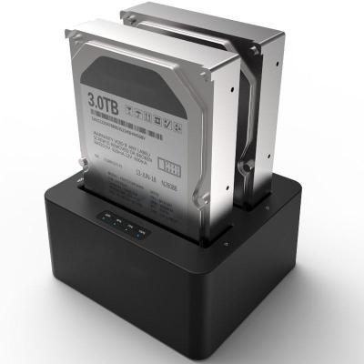 China 6Gbps SATA I/II/III Duplicador externo de disco duro HDD y clonador con modos de clonado de disco completo independientes en venta