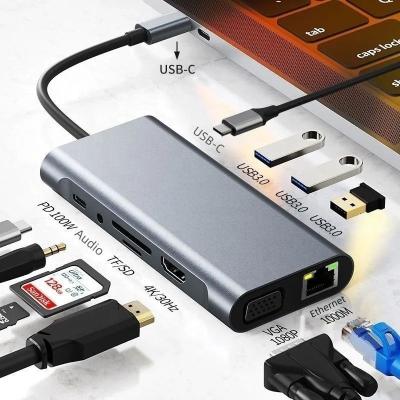 China 11-in-1 USB C Docking Station for Data Transmission and Fast Charging for sale