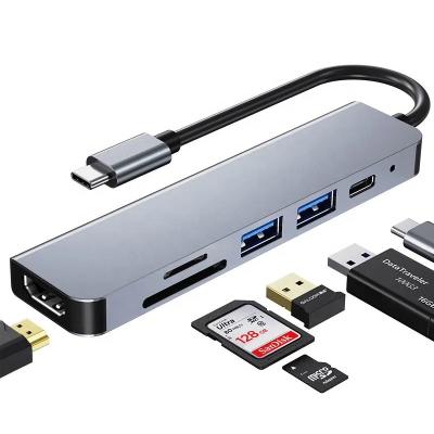 China USB 3.1 Docking Station Hub mit 4K HDMI USB3.0 TF SD-Kartenleser und 87W PD-Ladung zu verkaufen