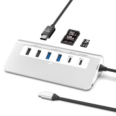 중국 추가 기능 사용자 설명서와 컴팩트 디자인 포함 된 9 in 1 USB-C 도킹 스테이션 판매용