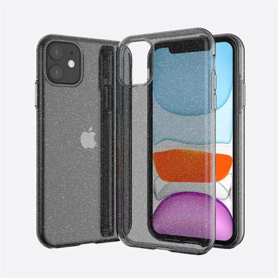 China Shockproof Imprue Design Luxury glitter Mobile Phone Cover for Iphone 11 Transparent Soft Combo Phone Case for 11 pro max SE 2020 NEW for sale