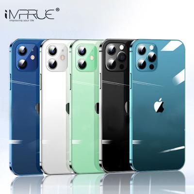 China Shockproof Imprue New Design Luxury Mobile Phone Cover for iPhone 12 Pro max Plated Side Soft Clear Case Cover for 12 MINI Pro XR 11 7 8 PL for sale