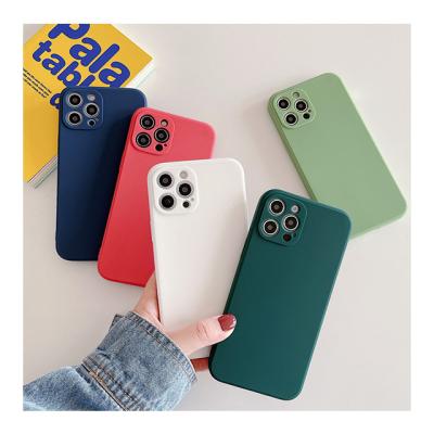 China New Arrival Shockproof Colorful Soft Silicone Imprue Cell Phone Case Cover For iPhone 12 11 Pro Max Xr Xs 8plus 13 Phone Case for sale