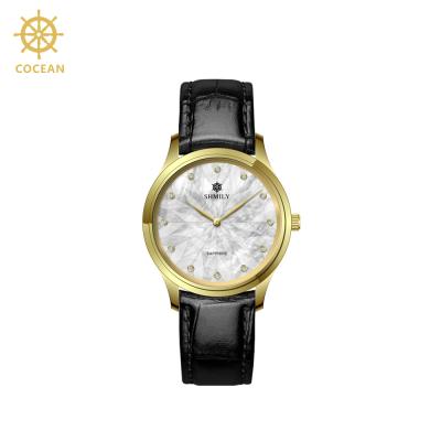 China 2018 Gold New Arrivals Chronograph Watches With Shell Pasta Dial Design Men's Watch for sale