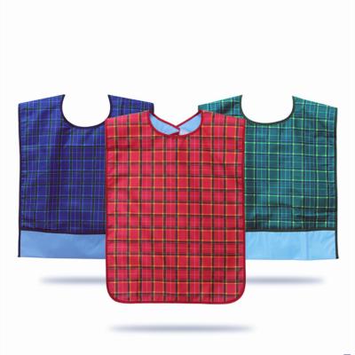 China Waterproof Adjustable Adult Bibs Cloth Protector For The Elderly With Magic Glue for sale