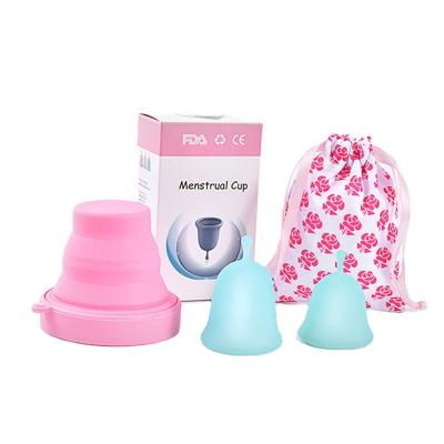 China Menstrual Silicone Foldable And Reusable Menstrual Cup Washable Women for sale