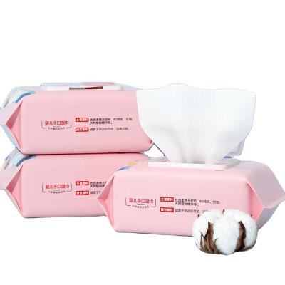 China Hot Sale Extra Soft Good Quality Baby Wet Wipes 80pcs Cleaning Wet Wipes Cloth for sale