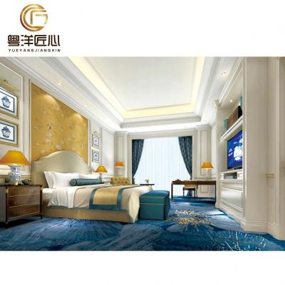 China Bubble Star Hotel Bed Room Furniture Solid Wood Luxury Bedroom Hotel Furniture Used for sale