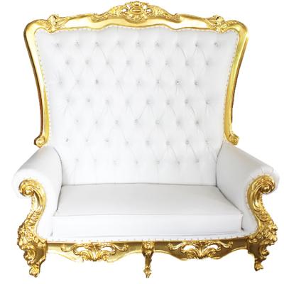 China Luxury Solid Wood Throne Chairs King Wedding Luxury Palace King Chair for Event for sale