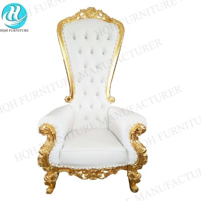 China China Manufacturer Cheap Solid Wood King Throne Chair For Wedding Events Party for sale