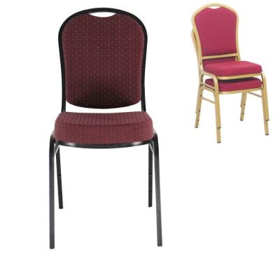 China Hotel Chair Party Chairs Hotel Price Steel Polyester Cover Prayer For Event Qatar Quality Banquet Rental Red Chair for sale