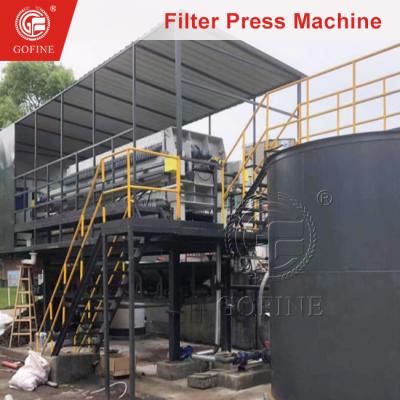 China PLC Controlled Automatic Unloading Plate Filter Press Equipment for sale