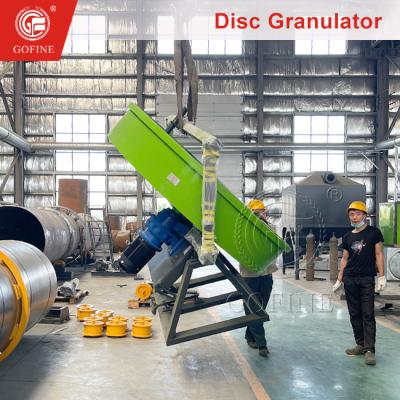 China 1-2 T/H Disc Organic Fertilizer Granulator For Wet Granulation for sale