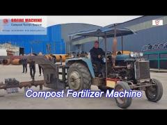 agriculture compost organic fertilizer making machine tractor-drawn compost turner machine