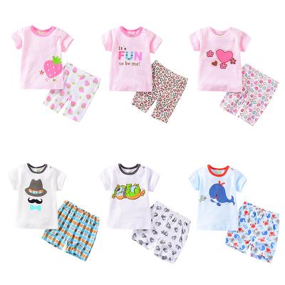 China Comfotable Custom Design Short Sleeve Cotton Buttoned Triangle Clothing Jumpsuit for sale