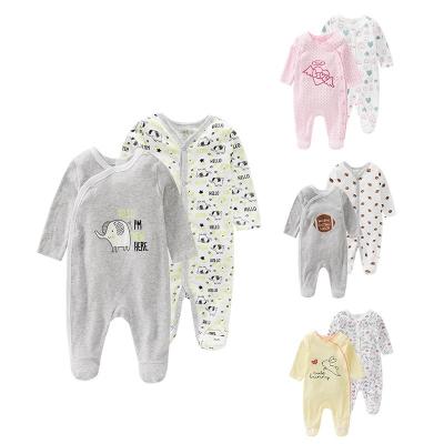 China Wholesale New Arrival 2pcs Comfotable O/A Long Sleeve Autumn Winter Romper Set Baby Boy Girl Baby Clothes for sale