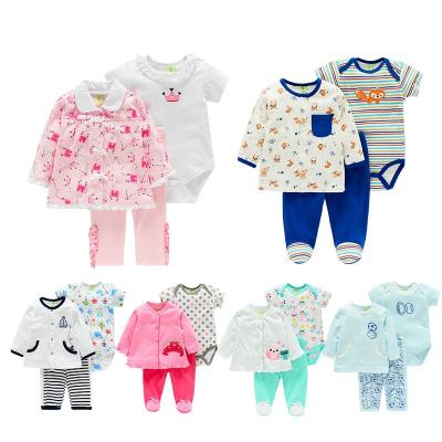 China 2021 Comfotable O/A Service 3 Pieces New Design Autumn And Winter Boy Girl Baby Sleepwear Baby Sleepwear Suit Baby Pajamas for sale