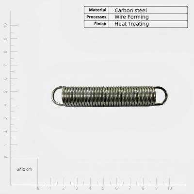 China Carbon Steels Metal Extension Springs Wire Forming Processing Heat Treatment Finish for sale