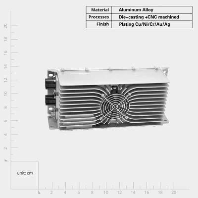 China High Durability Aluminum Alloy Die Cast Heat Sink for Electronic Devices in Industrial Applications for sale