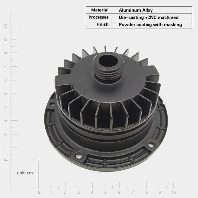 China Excellent Corrosion Resistance Die Cast Aluminum Heat Sink Housing For In Electronic Devices for sale