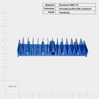 China Industrial Natural Convection Cooling Heat Sink for Custom Made Electronic Devices for sale