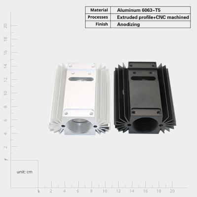 China Heat Dissipation 6000 Series Aluminum Extruded Heat Sink Customizable and Durable Design for sale