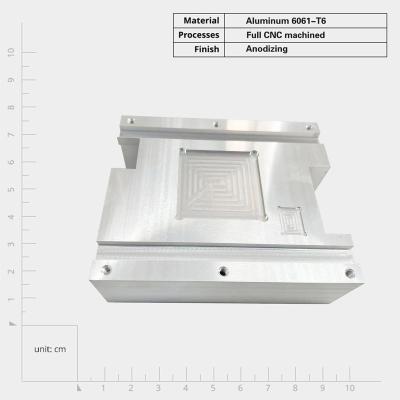 Chine Customized CNC Machining Parts CNC Machined Aluminum Cooling Fins  5mm Fin Height 2mm Fin Pitch à vendre