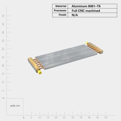 Κίνα Aluminum Alloy Liquid Cooling Plate Heatsink with Low Pressure Drop and Copper Tube προς πώληση