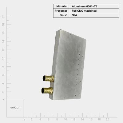 Κίνα Conduction Screw Mounting Aluminum Cold Plate Heat Sink for Various Electronic Devices προς πώληση