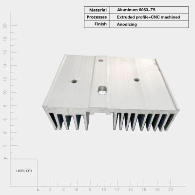 중국 Corrosion Resistant Aluminum Profile Heat Sink Aluminum Extrusion Heat Sink with Efficient Heat Dissipation 판매용