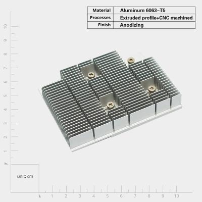 Китай Sleek Anodized Aluminum Extrusion Heat Sinks Customized with Screw Mount Corrosion Resistance продается