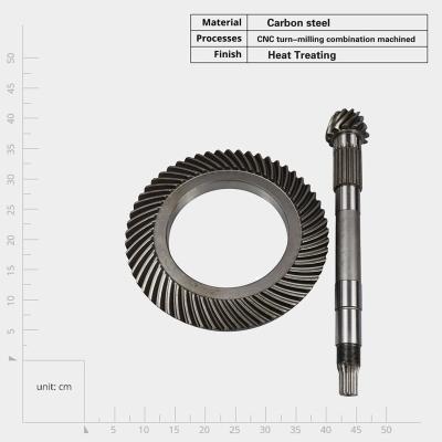 Κίνα CNC Custom Spiral Bevel Gear Set Stainless Steel Carbon Steel Material for Hydraulic System προς πώληση