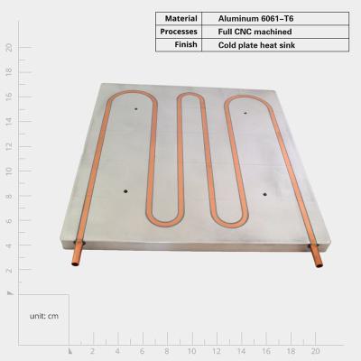 China Screw Mounted Aluminum Cold Plate Heat Sink for Optimized Heat Transfer for sale