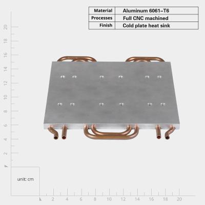 China Screw Mounted Aluminum Liquid Cooling Cold Plate Heat Sink For Extreme Temperature Control for sale