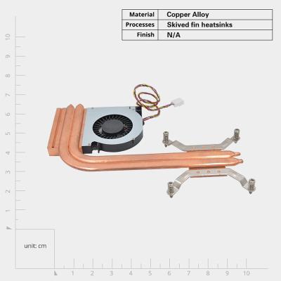 China Customized Pure Copper Heat Exchanger Fin Tube Heat Sink for Cooling Applications for sale