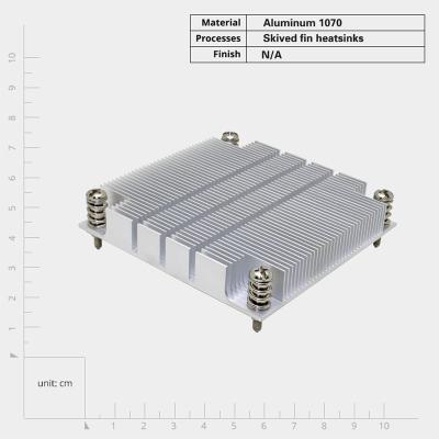 China High Power Server CPU Heat Sink with Skived Fin Design and Low Thermal Resistance for sale