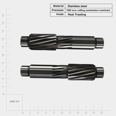 China Customized Transmission Custom Drive Forging Large Module Big Double Pinion Helical Gear Shaft for sale