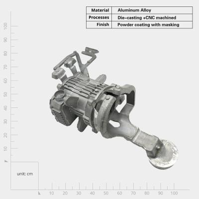 China High quality Aluminum Alloy Die Casting Car Parts New Auto Steering Die Casting Sheet Metal Parts for sale