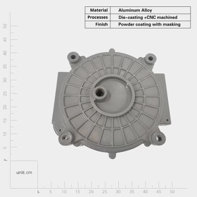 China ADC12 aluminum die casting street light housing die cast service for sale