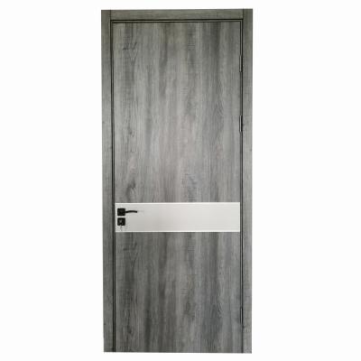 China Modern 40/45mm Thickness Finished Exterior PVC Laminated WPC Door Panel for sale