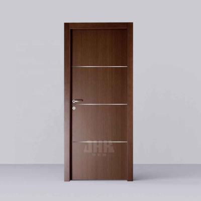 China Safety Waterproof Wooden Morden Factory Quality Interior PVC Finished Painted WPC Door Panel For Bathroom Living Room Kitchen for sale