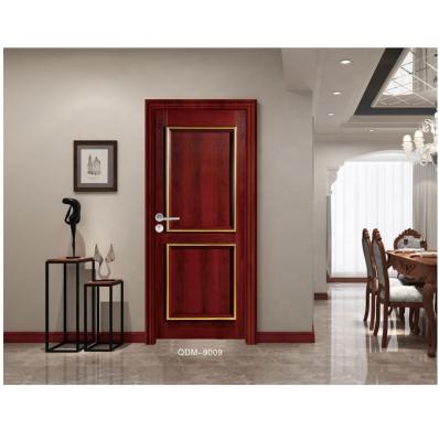 China Quality Morden Security Waterproof PVC Finished Painted WPC Interior Wood Door Panel For House Hotel Room Door for sale