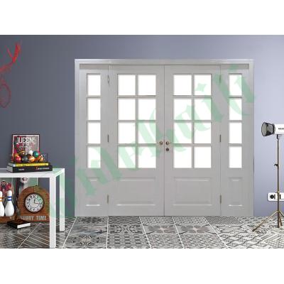 China Door Flush WPC Chic Design Home Interior Door PVC Laminated Or UV Painted Panel for sale