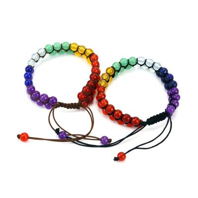 China Wholesale Price FASHIONABLE Adjustable Length Bracelet Natural Crystal Hand Braided Double Layer Daily Wear Leather Bracelet for sale