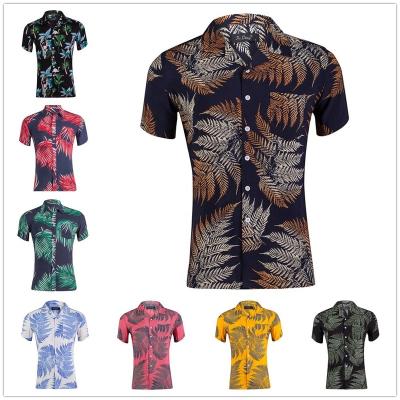 China Anti-wrinkle Mens Short Sleeve Dress Shirts Wrinkle Free Solid Casual Button Down Shirts With Pocket for sale