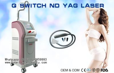 China 15Hz Q geschaltete Nd YAG Laser-Maschine für Tätowierungs-Abbau, weiß werdene Haut, Stellen-Abbau zu verkaufen